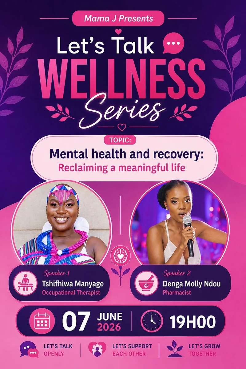 Let's Talk Wellness poster for 2026-06-07: Mental health and recovery: Reclaiming a meaningful life